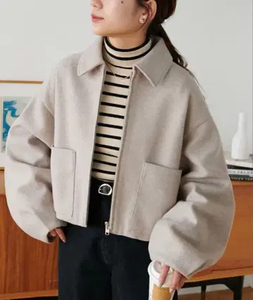 Discoat 중공사 지퍼 자켓