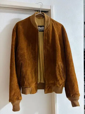 쇼트 스웨이드 봄버 자켓 38 USA 제