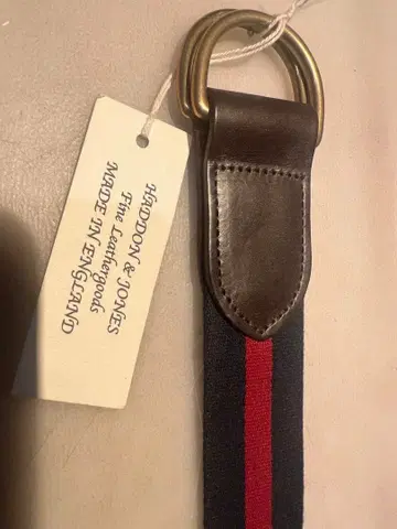 HADDON & JONES 스트라이프 벨트 전체 길이 112cm
