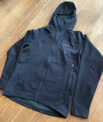 몽벨 트레일 액션 후드티 블랙 스트레치 집업 후드티