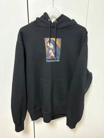 FR 2월 복숭아 스모킹 킬즈 마리아 블랙 후드티