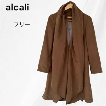 alcali 알칼리 트렌치코트 롱 코트 아우터 브라운 F