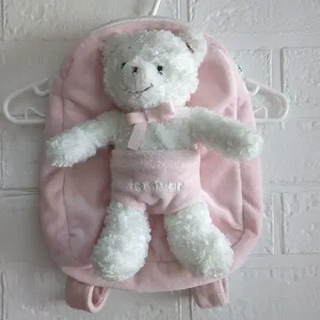 파밀리아 곰 봉제 인형 포함 백팩