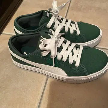 Puma 다크 그린 그린 스니커즈