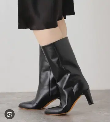 MARYAM KASSIR ZADEN 블랙 가죽 부츠 36