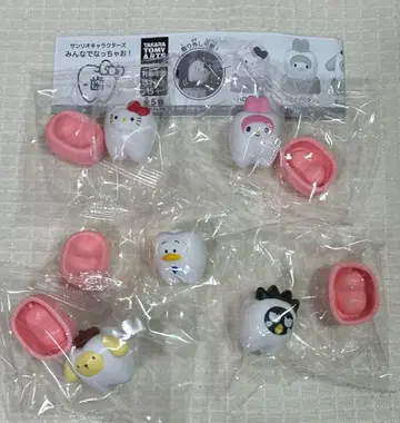산리오 캐릭터즈 모두 함께 되어보자! 치아 5종 세미 컴프 세트