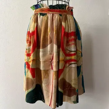 to be adored 여성용 컬러풀 플레어 스커트