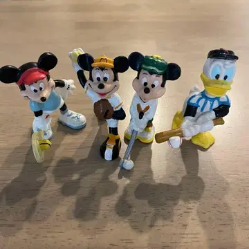 레어 [Disney] 스포츠 피규어 4체 세트 미키 도날드