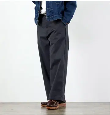 유니버셜 오버롤 헤리티지 와이드 팬츠 차콜 사이즈 32