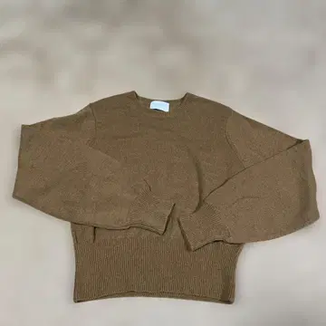 UNITED ARROWS 브라운 크루넥 니트