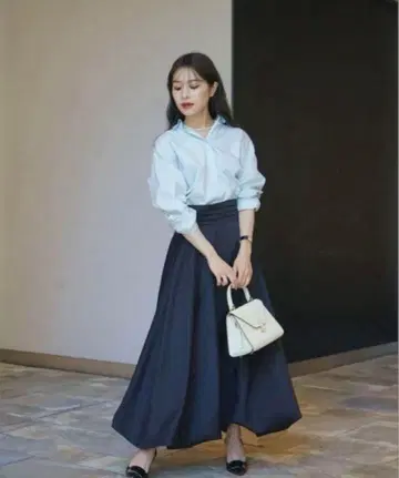 laube blanc Waist Drapes Balloon skirt