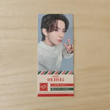 ENHYPEN WORLD 홀리데이 시즌 티켓 트레이딩 카드 히승