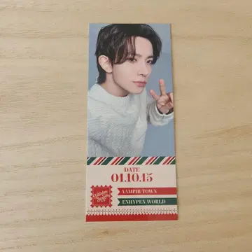 ENHYPEN WORLD 홀리데이 시즌 티켓 트레이딩 카드 히승