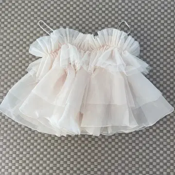 Acka 페플럼 튤 뷔스티에 미사용 새상품