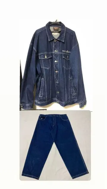 ROCAWEAR 셋업 데님 자켓 bboy b계 2pac