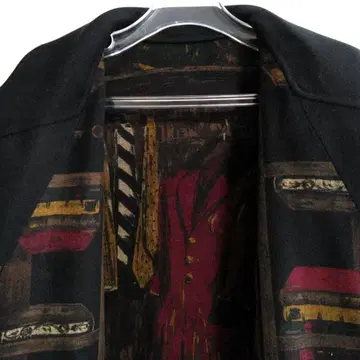 후지이모리 FUJII 캐시미어 롱 코트 블랙 ML 일본제 새상품급