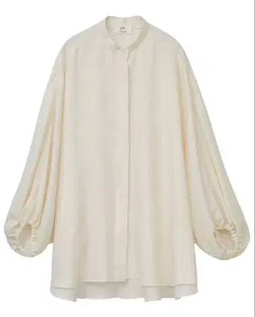 1er arrondissement 벌룬 슬리브 셔츠 아이보리 베이지