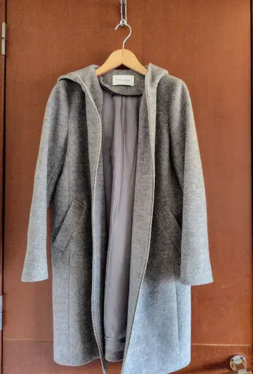 새상품급 UNITED ARROWS 후드 부착 롱 코트 M 사이즈