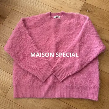 [ MAISON SPECIAL ] 샤기 니트 핑크