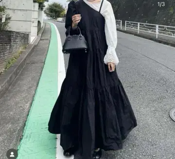 lyta 원 숄더 티어드 원피스