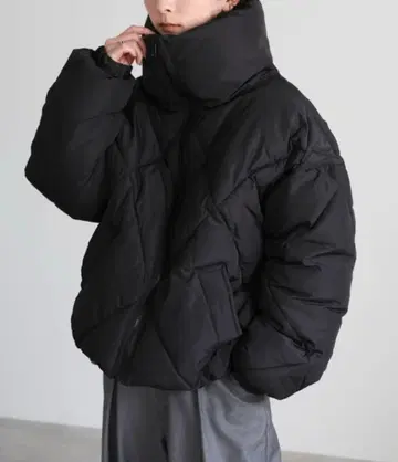 셀렉트모카 하이넥 다이아 퀼트 숏 다운