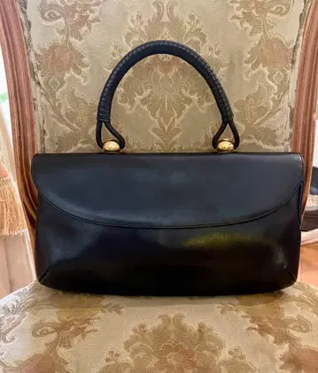 하마노 가죽 공예 황실 어용 로얄 모델 가죽 핸드백 블랙 계열