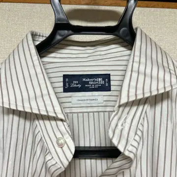 [ 새상품급 ] 가마쿠라 셔츠 비즈니스 셔츠 브라운 x 화이트 41