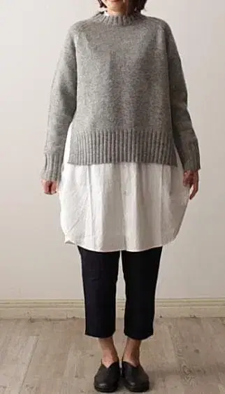 tumugu 츠무구 셰틀랜드 니트 풀오버 베이지 상태 좋음