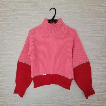 스웨터 니트 핑크 빨간색 긴팔 새상품급