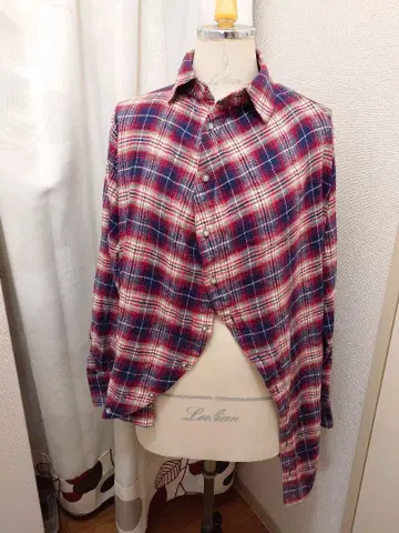 언리얼에이지 볼 셔츠 넬 원단 체크