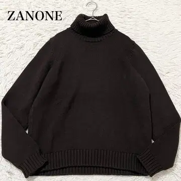 새상품급 자노네 터틀넥 니트 스웨터 5G 브라운 46