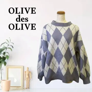 zG717 [ F ] OLIVE des OLIVE 오버 사이즈 니트