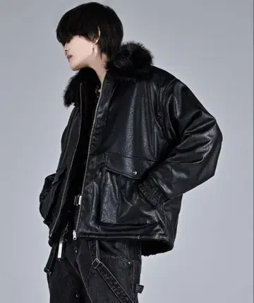 ADRER 더 B-3 리버서블 퍼 블루종