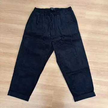 clumsy 코듀로이 2턱 팬츠 블랙 L 클램지