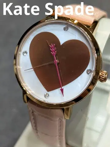 배터리 교환 완료 케이트 스페이드 손목시계 핑크 하트 손목시계