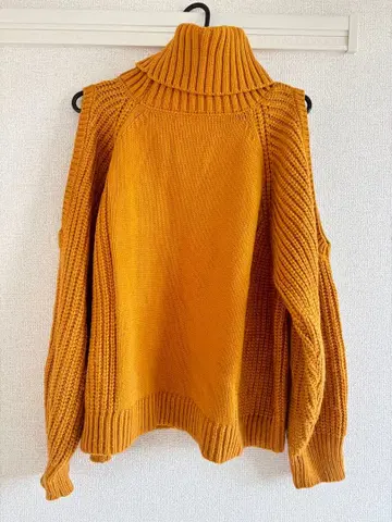 EMODA 머스타드 터틀넥 니트 F