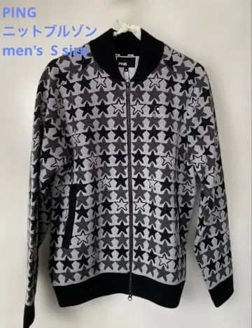 미사용 새상품 PIING 골프 방풍 니트 자켓 블랙/S 사이즈