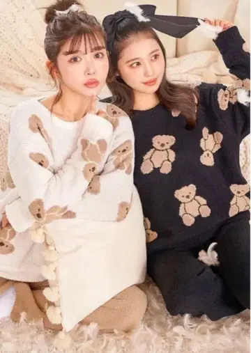 다리치 D베어 플러피 니트 셋업