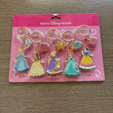 도쿄 디즈니 리조트 프린세스 키링 5개 세트
