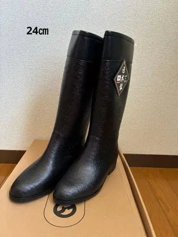 미사용 (시착만) 오타루 다이이치 고무 장화 노르테가로 블랙 24cm