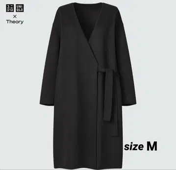 UNIQLO x Theory 블랙 롱 코트 M