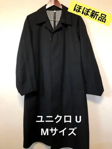거의 새상품 유니클로 U 블록테크 스텐카라 코트 M 사이즈 오버 사이즈