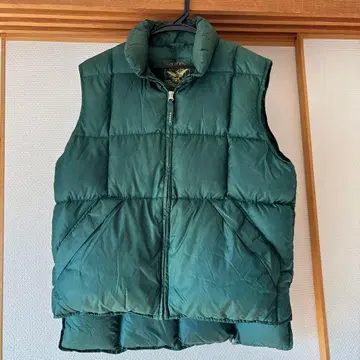 AIGLE 다운 베스트 그린 남성용 S 상당 여성용 M 상당 빈티지