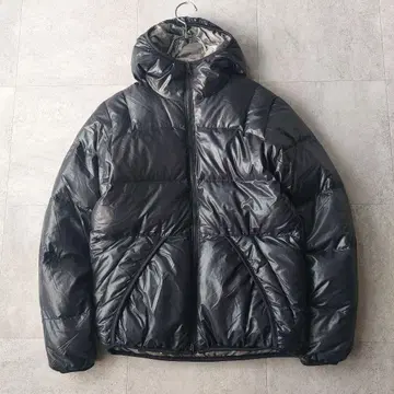 CAMP7 00s y2k 광택 다운 자켓 S 다크 네이비 시크 스타일