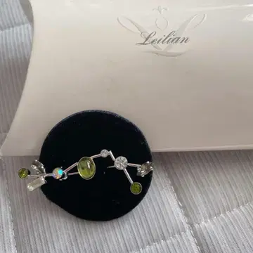 [ 새상품급 ] 브로치 레리안 코사지 작은 그린 액세서리 장식