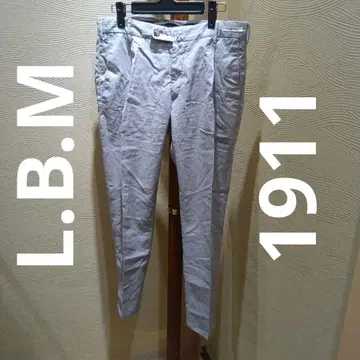 L.B.M 면 린넨 팬츠 (그레이) L 루비암 1911