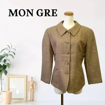 zG718 [ M ] MON GRE 테일러드 자켓 하운드 투스