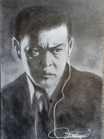 와타리 테츠야 연필화