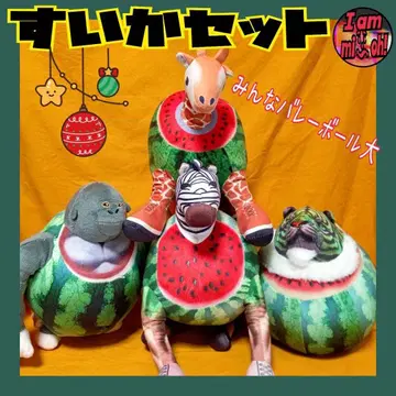 이탈리안 레인 로트 수박 디자인 봉제 인형 세트