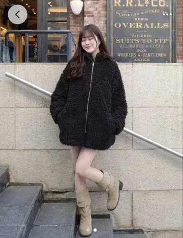 롱 부츠 베이지 카키 웨스턴 부츠